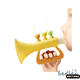 Lishi Essen kleiner Kofferraum weiches Silikon Baby blasen und blasen Musikinstrument Kinder orale Haut Training Babyspielzeug weißer Hasen