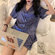 莫代尔冰丝睡衣女生夏季薄款短袖新款爱心感大码夏天家居服套装 #YX-9214 M [75-98]斤