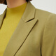 Mai Meng Limited Sale/Leakout Blazer Women's Spring Thin Casual Mustard Green Suit 5C8111601 Mustard Green Suit S