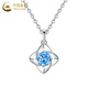China Gold (CHINA GOLD) PT950 platinum four-leaf clover pendant for women platinum simple new style Valentine's Day birthday gift for girlfriend and wife Platinum four-leaf clover pendant about 1.5g free silver chain
