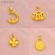 Yingtang Lao Fenghuang Gold Store Gold Pendant Women's 18K Fashion New Style Pendant Bow Single Pendant Necklace Golden Flower Pendant Lao Fengxiang