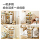 Jingdong Tokyo Mousse Mother and Baby Multifunctional Stroller Sideboard Mobile Snack Storage Rack Layered Storage Rack 4 Layers