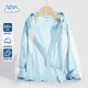 Baleno Children's Sun Protection Clothing 2025 Big Children Thin Anti-UV Contrast Color Skin Clothing Boys and Girls Summer Hooded Jacket