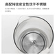GLASSLOCK Pure Titanium Health Kettle Full Glass Tea Kettle Constant Temperature Kettle Insulated and Boiled Water Integrated Smart Electric Kettle Mini Small Office 1-2 People Flower Tea Kettle Pure Titanium Heating Plate 0.6L - White Standard Model