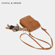 CinvaiKrose bag women's bag mobile phone bag mini bag women 2025 new crossbody bag shoulder bag birthday gift for girlfriend brown