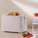 ALESSI Toaster Home Breakfast Machine Sandwich Toaster Bagel Toaster Plisse Pleated Series White
