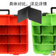 Large Portable Lure Bait Box Multifunctional Double-layer Toolbox Fishing Gear Full Set Storage Portable Vertical Upgrade Upgraded Version - Orange