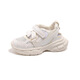 Chaussures papa xianxiu filles de filles respirantes Velcro Chaussures décontractées 2025 Nouveau modèle 6625 mètres blanc 26 longueur intérieure d'environ 16,2 cm
