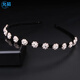Yunru 520 gift to girlfriend, Korean style rhinestone pearl bow thin hair hoop, Korean crystal bow tie, bunny ears hair, baby's breath