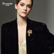 Eternelle French eternal original design Austrian crystal brooch temperament versatile decorative corsage gift champagne color