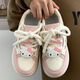 Lexi Beilu pink thick-soled bread shoes for boys and girls versatile casual board shoes 9905 black 30 18.8cm