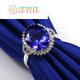 Zezhijia gold group inlaid luxury tanzanite ring inlaid with colored gemstone ring jewelry jewelry ring jewelry jewelry