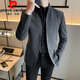 Pierre Cardin (pierre cardin) new Chinese tunic high-end jacket men's Korean style casual stand collar suit 2025 new improved spring top black XL 125-135Jin Jin is equal to about 0.5 kg
