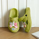 Dibujos de moda de moda de Hualin Eva Slippers Anti-Slip y Odor-Afrow Summer Hole Shoes Negro 28 Tamaño 29 pulgadas Longitud de longitud