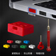 Soli usb port lock usb physical security lock usb lock sealing plug usb safety plug usb removable dust plug/red 100 pieces + 4 tools/20092