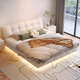 Disney Suspended Bed Cream Cat Fleece Tissu 1,8m 2m lit double yunduo Puff Simple Master lit 671 # lit + matelas en cachemire 1.5 * 2,0m [15 cm de lit en bois en acier]