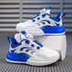 Kenopo children's sports shoes rotating button spring and summer new small white shoes student mesh breathable running shoes - LS9903 white 28