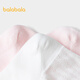 Balabala shopping mall same style girls socks children mesh socks summer over-the-knee anti-mosquito mid-calf socks two pairs pack white and red tone 00316 1-3 years old 80cm