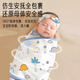 Aibaoxi baby anti-jump sleeping bag newborn pure cotton swaddle swaddle baby comforter artifact 2 pack S292