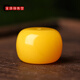 Chengyuanxiang CREORISETIN natural amber beeswax old-type beads single beads round beads large pier small donut cake loose beads accessories cultural toys bracelet 16 x 14mm chicken fat yellow each