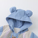 
Disney baby onesie spring and autumn hooded haria double-layer Class A boy 3-9 months newborn go out for clothes 1477 blue 66cm 3-6 months [Suggested 10-13Jin [Jin equals 0.5 kg]]