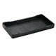 Shantou Lincun brings a comfortable dining experience. Melamine long plate, narrow and long tray, plastic sushi shallow plate, flat plate A8--695-16 black matte