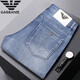 Chiarmania black jeans men's slim elastic European goods spring and summer new style jeans trousers black k683 28 size waist 2 feet 1