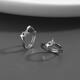 BJYLS999 Pure Silver Earrings Men's High-end Ear Pierced Sterling Silver Earrings 2026 New Earrings Earrings Earrings for Boys S999 Pure Silver Starburst Earrings Single