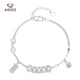 Aido Diamond pt950 Platinum Five Emperors Coin Copper Coin Bracelet Women's Platinum Lucky Fortune Abacus Gourd Hand Jewelry Gourd Fortune Model 10.2-10.4g + Certificate included