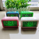Extra loud old man blind voice timer buzzer head of bed student charging alarm clock charging electronic luminous time 9906 blue - battery model