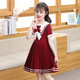 Snoopy (Snoopy) Mädchen Sommerkleid 2025 Neue Sommerstil Mode rote Kinderrock Kinderkleidung Mädchen Prinzessin Rock Sommer 9928 Red Long Sleeve 110 cm