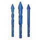 Lansheng ceramic tile drill bit for drilling concrete, super-hard tilted head eccentric drill, cement wall tile special impact triangle drill, super-hard eccentric drill 6mm, 5 pieces