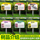 Ground type tree brand school park stainless steel plant greening information sign tree introduction sign care imitation CDSP-10 (surface covered with crystal + pole) 50x70cm