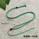 Thin rope pendant lanyard jade rope hand-woven jade necklace rope hanging neck pendant rope adjustable jewelry lanyard silver gray + top beads