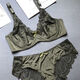 
NJSKAKW [2694 people] European and American Spongeless Sexy 200Jin [Jin equals 0.5 kg] Large size bra set, gather fat MM big white set 80C