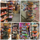 Yonghuan Sechs-Layer Windmill Frame Keychain Mall Stationery Store Rotary Jewelry Hanger Display Rack Bodet Metal Regal Schwarz einstellbar 6 einstellbare 9435x435x1900