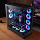 追风者（PHANTEKS）NV7 723全视景无立柱双向摆放360水冷5090电脑机箱 NV7白机箱+D30正向风扇x2+D30反