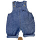 Disney (Disney) children's denim overalls, spring and autumn rabbit ears, stylish and cute casual pants for boys and girls, denim blue rabbit ears overalls 90 cm