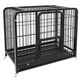 Dog cage small dog indoor stainless steel cage with toilet Shiba Inu Corgi pet cage dog fence thick and reinforced 78#785067cm simple white