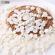 Half-faced imitation pearl semi-circle flat-bottomed round beads off-white patch diy handmade hair accessories hairpin jewelry accessories white 6mm ordinary 50 pcs