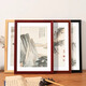 Weijia frame industry calligraphy and painting frame mounting Chinese solid wood large picture frame empty frame wall hanging 4k8 traditional Chinese painting calligraphy paper cutting self-assembled customization classic walnut color supports customization can be placed 50*50cm works-wall hanging