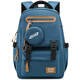 Edison inventor junior high school student schoolbag male burden reduction spine protection trendy high school student female large capacity backpack K072F-2 blue