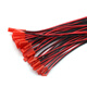 Dafuri JST-2P female/male socket-to-plug connection cable LED male and female plug red and black 10CM/15 20CM JST-2P female + male 15CM (5 sets)
