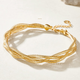 OeinOEIN2025 new 18K gold bracelet Italian gold three-strand air bracelet couple bracelet gold six-strand