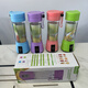 Internet celebrity wireless juicer household fruit cup mini portable juice cup USB rechargeable small juicer green (English color box English manual) 6 blades