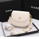 Xiaoxianger Bags for Women 2025 New Genuine Leather Women's Shoulder Crossbody Bag for Girlfriend Birthday Gift White