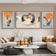 Decorative paintings of the background wall behind the living room sofa 2025 new modern, simple, high-end and light luxury high-end paintings K11972 70*90120*9070*90 hand-made diamond-inlaid aluminum alloy black frame