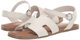 Steve Madden Girls Haydin Flat Sandals, White, Kids 13 White Kids 13