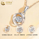 CHINA GOLD pt950 platinum necklace for women, platinum love at first sight pendant, Valentine's Day birthday gift for girlfriend and wife, pt950 love at first sight pendant + silver chain, about 1.5g