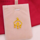 Yingtang Lao Fenghuang Gold Store Gold Pendant Women's 18K Fashion New Style Pendant Bow Single Pendant Necklace Golden Flower Pendant Lao Fengxiang